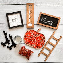 Load image into Gallery viewer, Fall/Halloween Reversible Tiered Tray Set