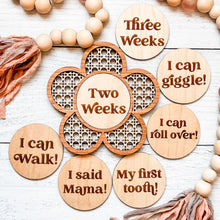 Load image into Gallery viewer, Rattan Flower Baby Milestone Set