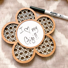 Load image into Gallery viewer, Rattan Flower Baby Milestone Set