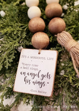 Load image into Gallery viewer, It's A Wonderful Life Wood Bead Garland