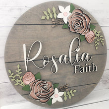 Load image into Gallery viewer, Rose Name Sign