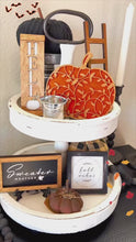 Load and play video in Gallery viewer, Fall/Halloween Reversible Tiered Tray Set
