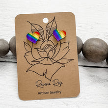 Load image into Gallery viewer, Noah’s Heart Rainbow Earrings