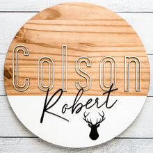 Load image into Gallery viewer, Black and White Nursery Sign