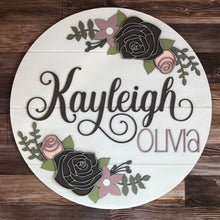 Load image into Gallery viewer, Rose Name Sign