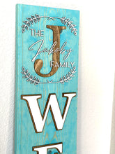 Load image into Gallery viewer, 5 ft 3-D Personalized Interchangeable Porch Leaner