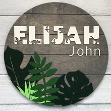 Load image into Gallery viewer, Dinosaur Nursery Sign