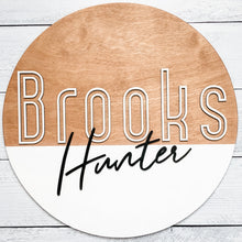 Load image into Gallery viewer, Black and White Nursery Sign