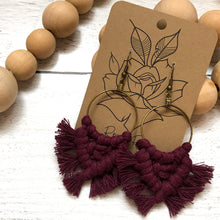 Load image into Gallery viewer, Sabine Macrame Earrings