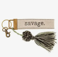 Load image into Gallery viewer, Canvas Tassel Keychain
