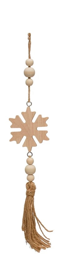 Oak Wood Bead Ornament
