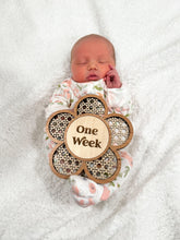Load image into Gallery viewer, Rattan Flower Baby Milestone Set
