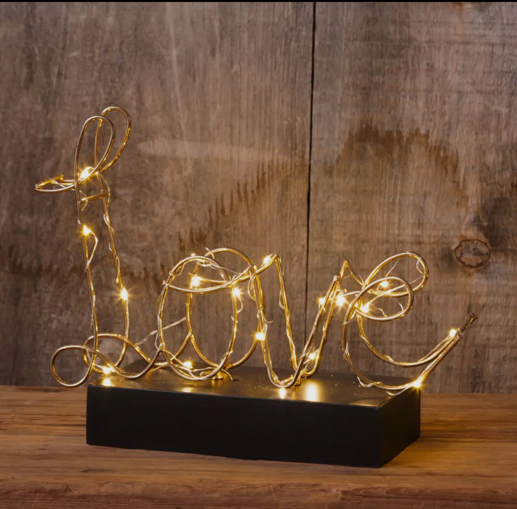 Lighted Love Sign