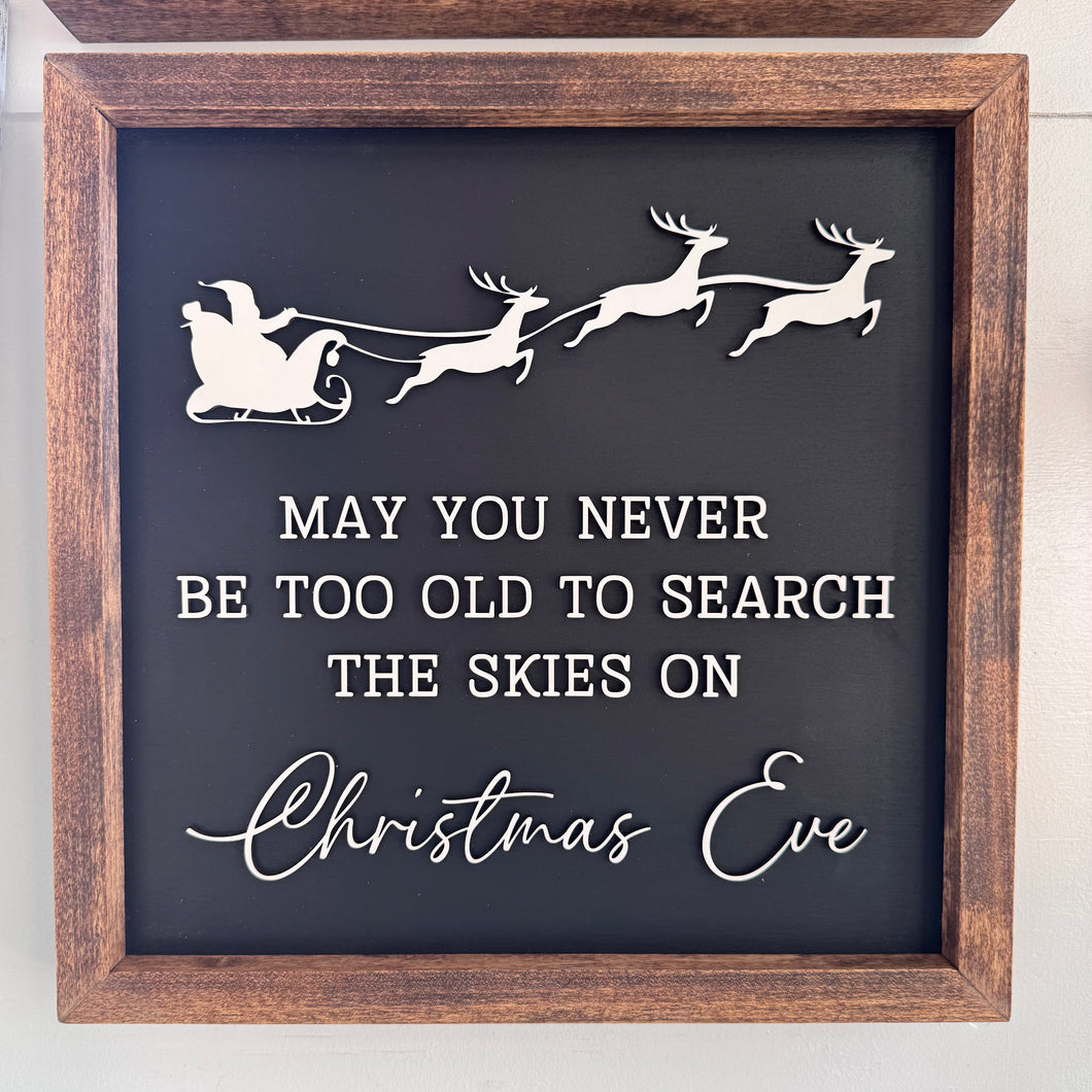 Reversible Fall/Christmas Eve Sign