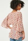 Load image into Gallery viewer, Camille Peplum  Floral Top

