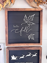 Load image into Gallery viewer, Reversible Fall/Christmas Eve Sign
