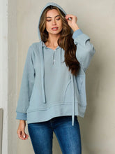 Load image into Gallery viewer, Long Sleeve Button Closure Hoodie
