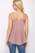 Load image into Gallery viewer, Mauve Lace Woven Cami
