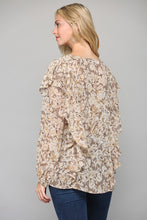Load image into Gallery viewer, Hannah Long Sleeve Chiffon Top
