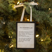 Load image into Gallery viewer, It&#39;s a Wonderful Life Sign Ornament
