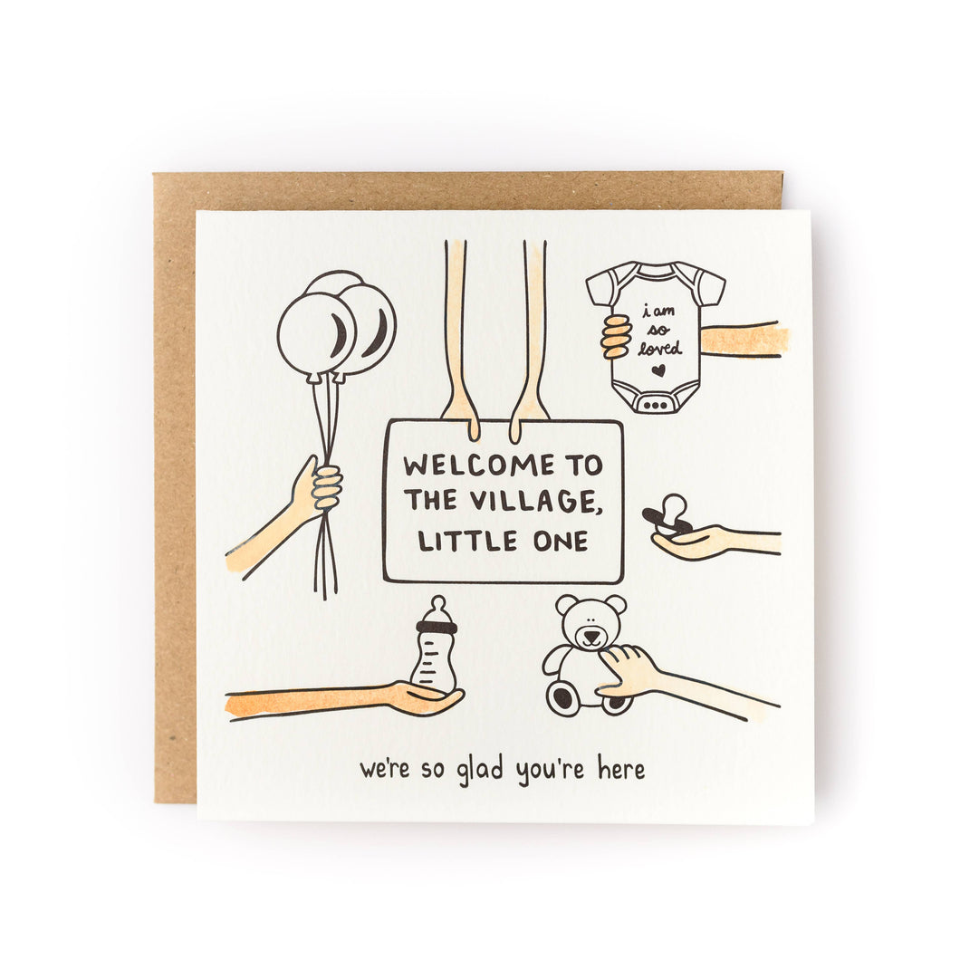 Welcome To The Village, Little One Card