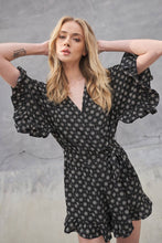Load image into Gallery viewer, Wrap Style Black Romper
