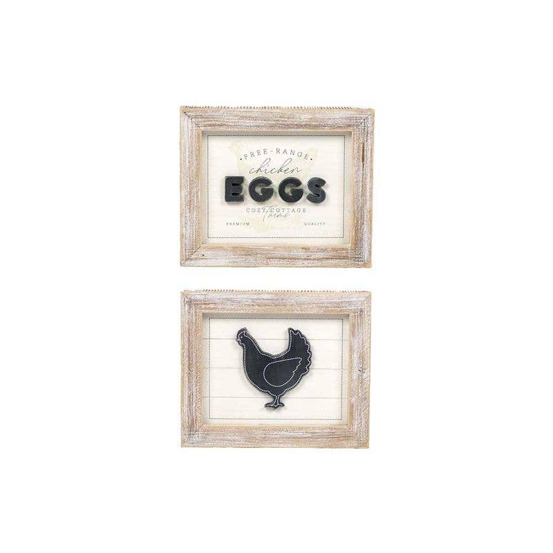 Reversible Chicken/Eggs Sign