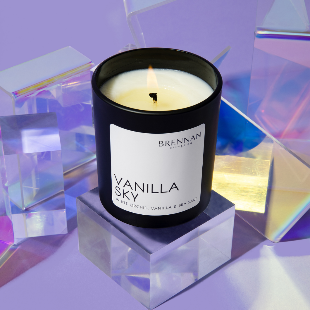 Vanilla Sky | White Orchid, Vanilla 8.5 oz luxury soy candle