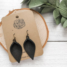 Load image into Gallery viewer, Demi Pinched Leather Earrings
