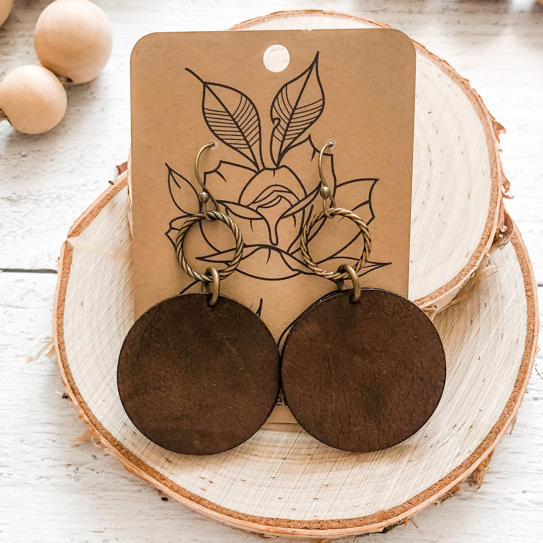 Christine Leather Earrings