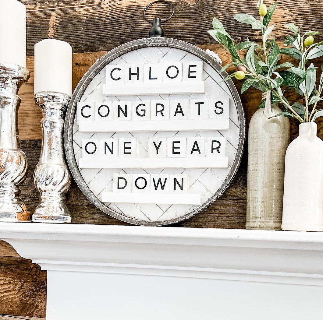 Reversible Letterboard/Hi Sign