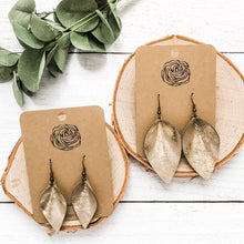 Load image into Gallery viewer, Demi Pinched Leather Earrings
