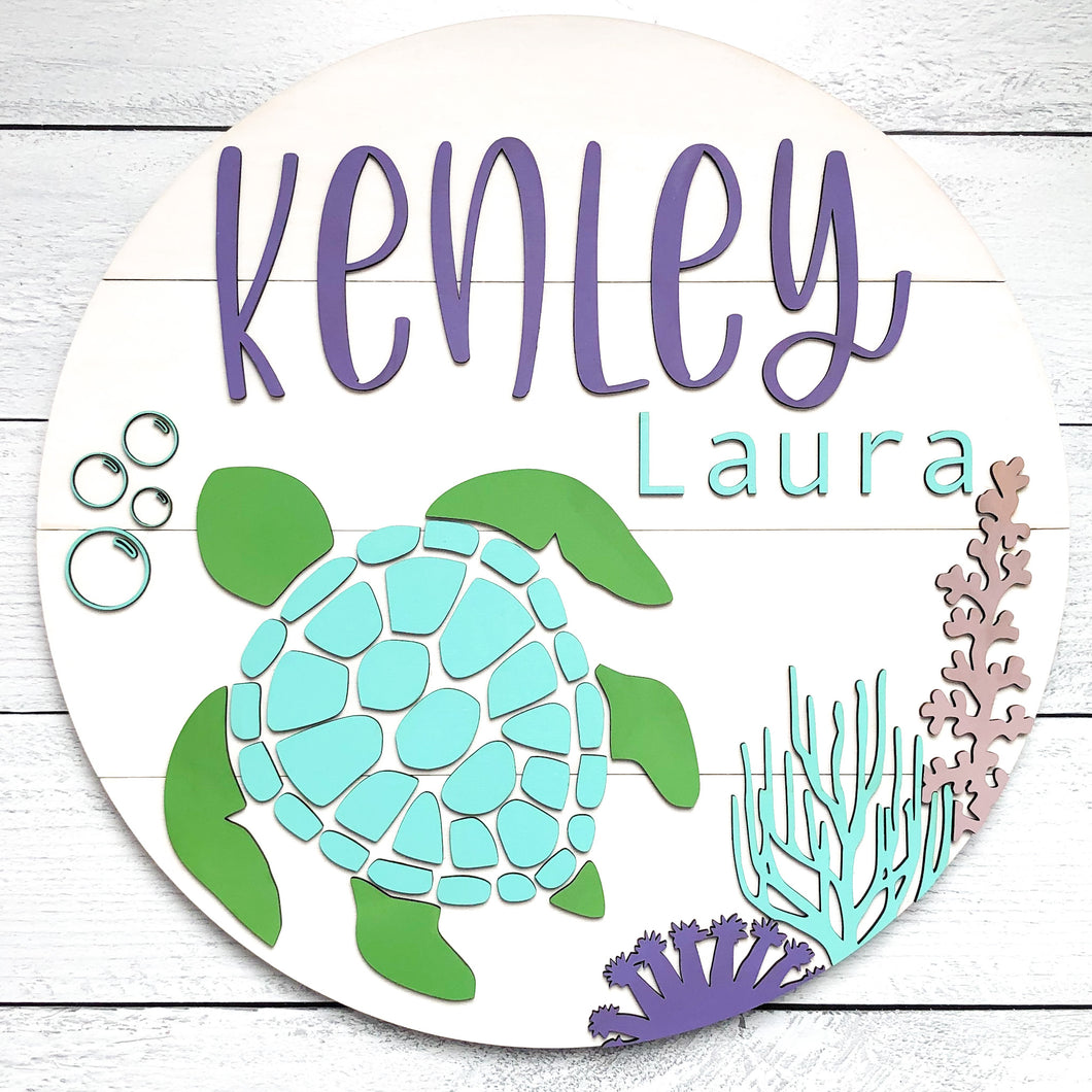 Sea Turtle Nursery Sign