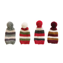 Load image into Gallery viewer, Knit Hat w/Pom Pom Bottle Topper

