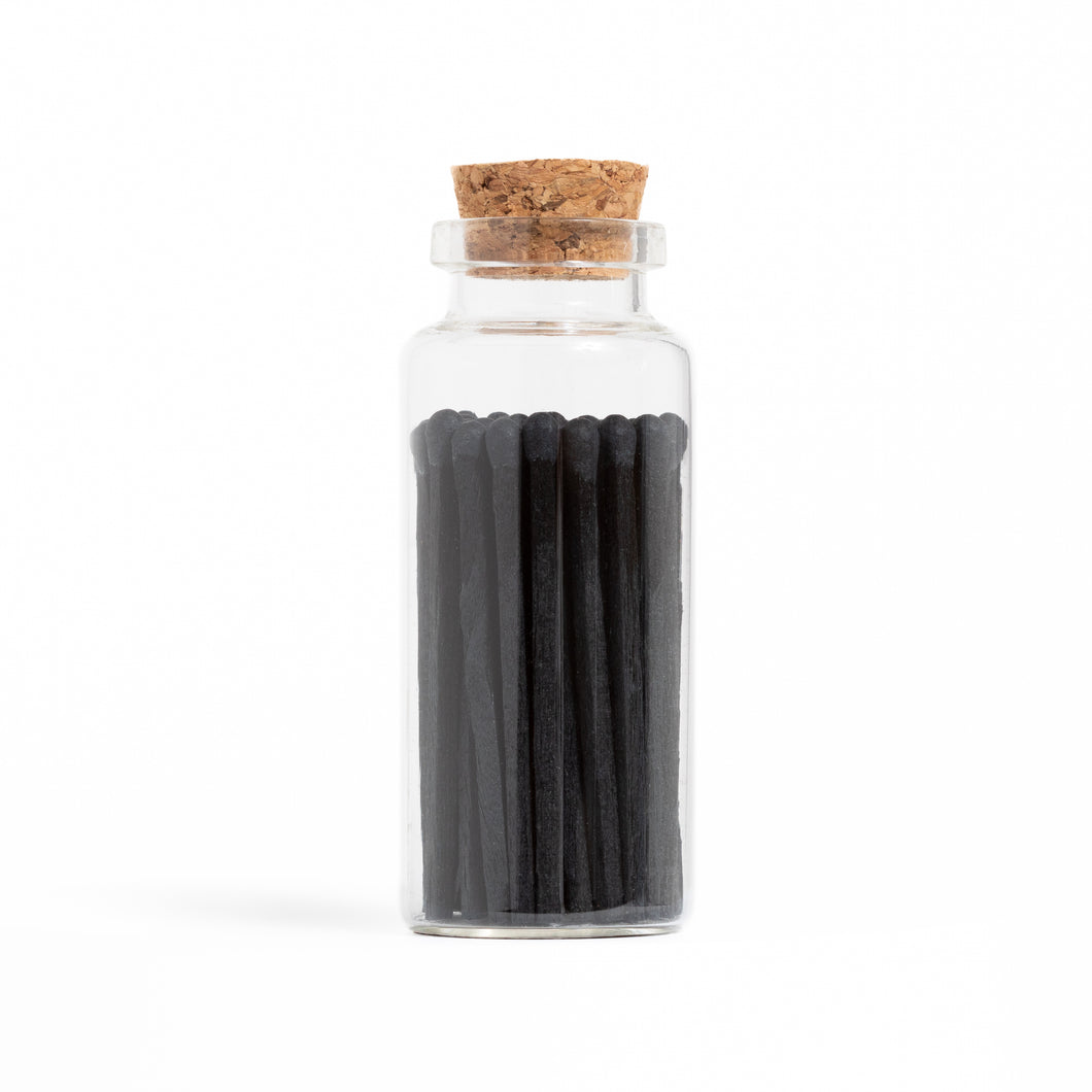 All Black Matches in Medium Corked Vial
